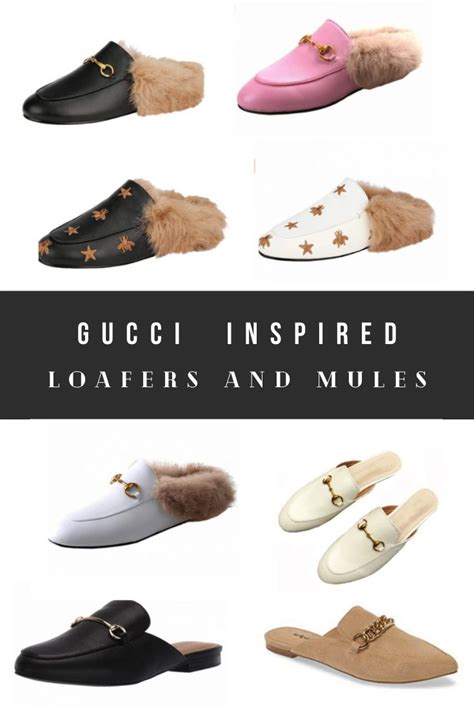 gucci shoe all have the same back|Gucci mule look alternatives.